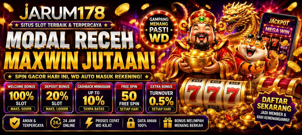 Banner MENARA188 modal receh cuan jutaan — bonus slot jackpot menara188 100%, cashback return access, free spin tier tower