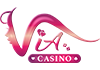 Logo VIA — vendor kasino live return access-merah resmi MENARA188